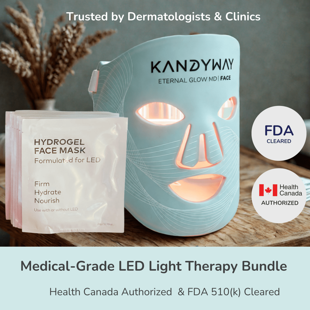 The Rejuvenate & Hydrate Red Light Therapy Pro Bundle - Kandyway