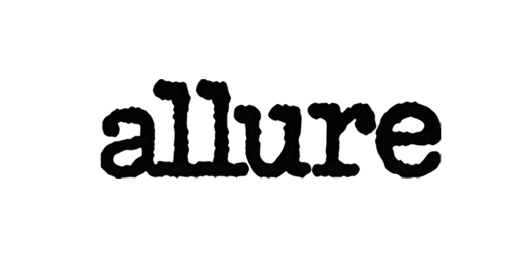 The word 'allure' in black text on a green background