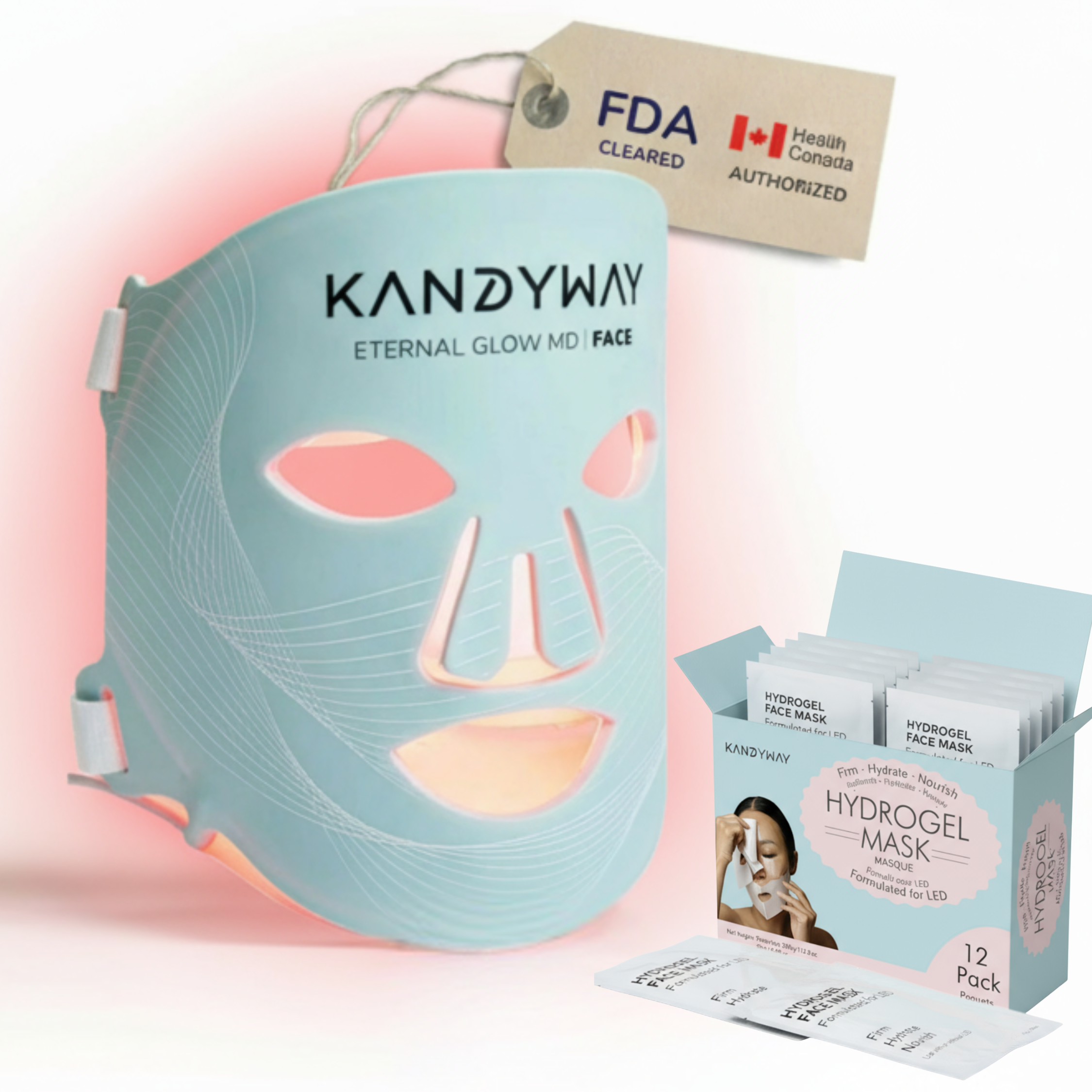 red light therapy mask bundel