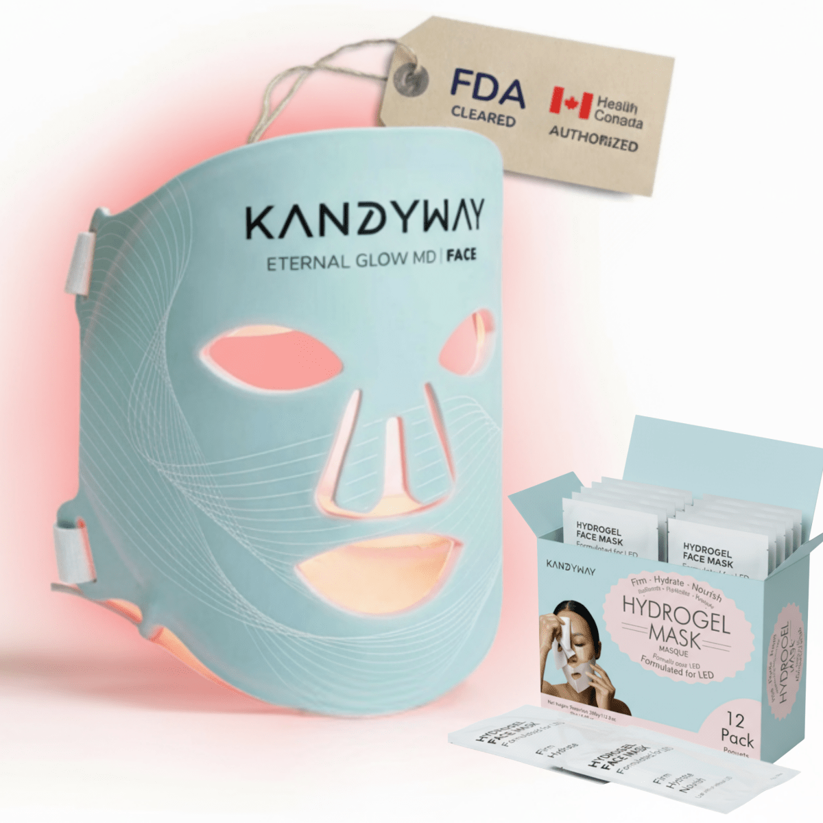 The Rejuvenate & Hydrate Red Light Therapy Pro Bundle - Kandyway